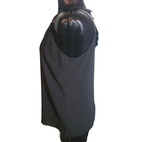 Suzy Shier Black Double Layer Racerback Tank Top M - Picture 5 of 8